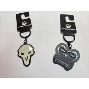 Overwatch Character Head Logo Official Key Ring Chain Blizzard LOT OF 2 NEW